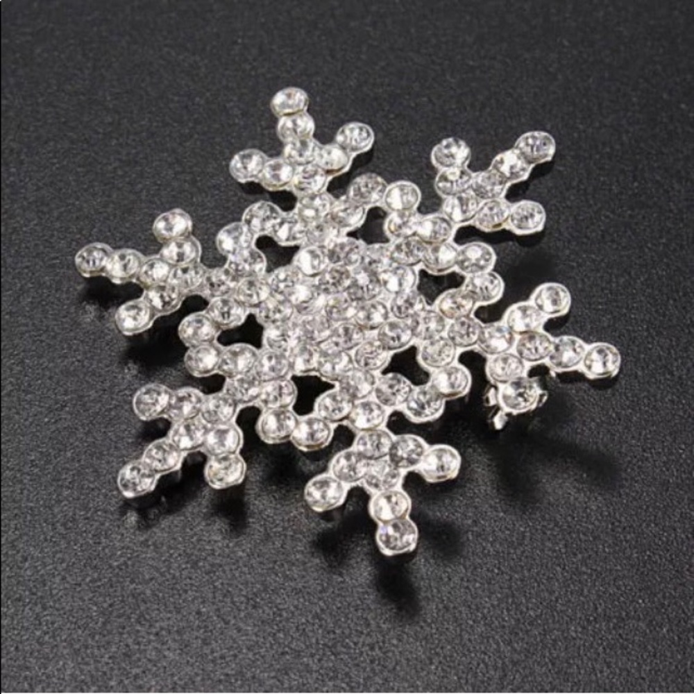 ❄️ Crystal Snow Flake Pin Gorgeous - Picture 4 of 6